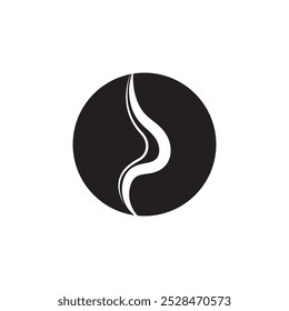 Ilustração do logotipo do ícone do vapor da fumaça isolada no fundo branco Aroma vaporize ícones. Cheira ícone de linha de vetor cheiro quente fedor ou cozinhar símbolos de vapor cheirando ou vapor