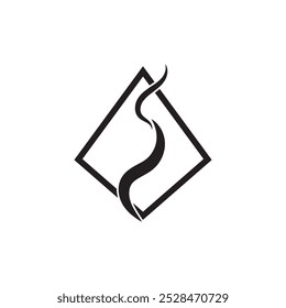 Ilustração do logotipo do ícone do vapor da fumaça isolada no fundo branco Aroma vaporize ícones. Cheira ícone de linha de vetor cheiro quente fedor ou cozinhar símbolos de vapor cheirando ou vapor