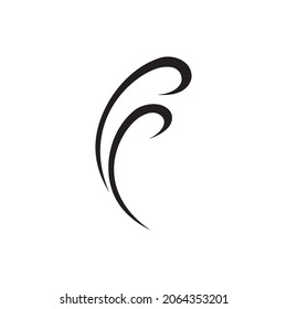 Diseño vectorial del logotipo del icono de vapor de humo