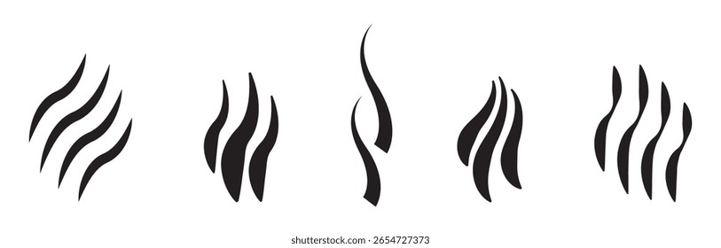 Smoke y Vector de conjunto de iconos de vapor