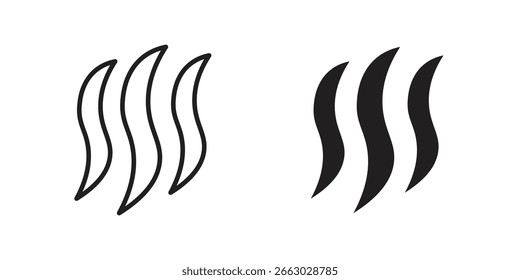 Plantilla de logotipo de elemento de diseño de Vector de icono de vapor de Smoke