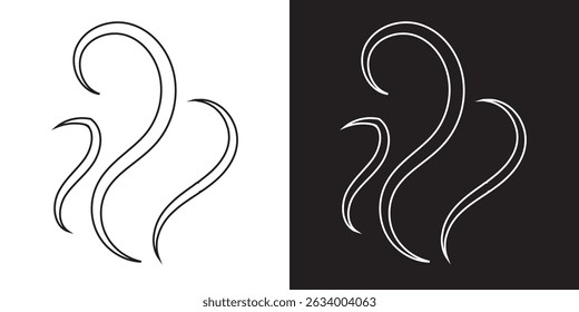 Smoke steam icon . Vector illustration. EPS 10 AI