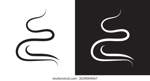 Smoke steam icon . Vector illustration. EPS 10 AI