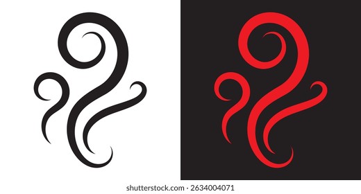 Smoke steam icon . Vector illustration. EPS 10 AI
