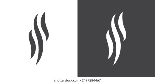 Smoke steam icon vector logo set collection for web app ui