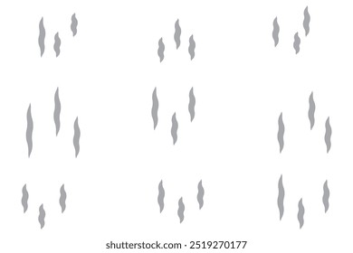 Smoke steam icon vector logo set. Smoke smell, steam aroma heat icon illustration. Hot vapor fire doodle line logo. Hit stink, coffee, fragrance flame elements. Vector illustration.