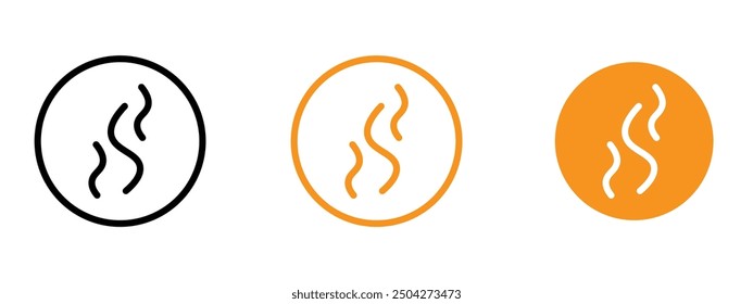 Smoke steam icon web design in vector