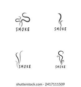 Ilustración del vector del logotipo de vapor de humo