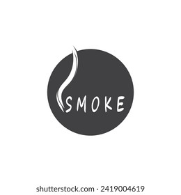 Ilustración del vector del logotipo de vapor de humo