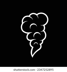 Smoke steam symbol logo delineation disconnected on white background, aroma disintegrate symbols Smells vector line symbol, hot fragrance, smell or cooking steam images, smelling or fume.