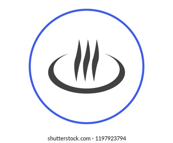 Smoke steam vector icon illustration
