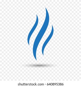 Smoke steam vector icon illustration