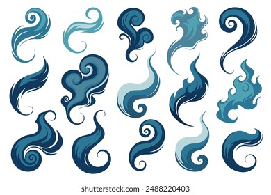 Smoke Swirl Line Art Design Artwork Drawing