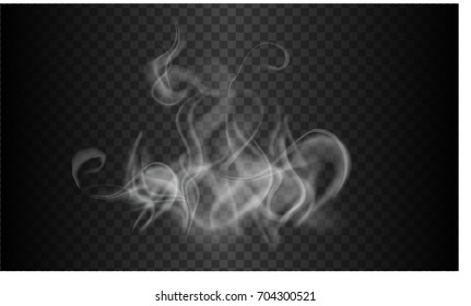 smoke template background isolated and transparent, vector
