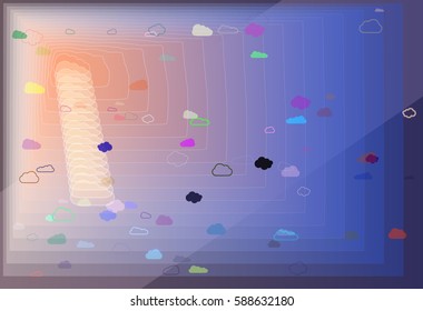 smoke texture art