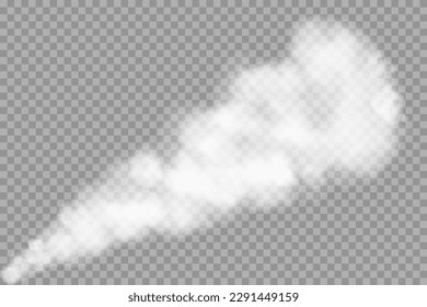 Smoke texture isolated on transparent background. Steam special effect. Realistic vector fire fog or mist	Smog png