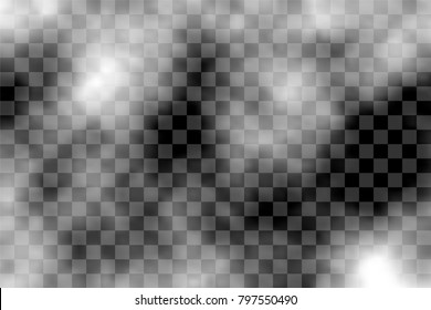 Smoke transparent background. Vector decoration texture
