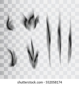 smoke, transparent graphic template.
