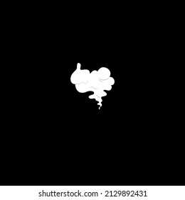 Smoke vapor smell steam cloud vector