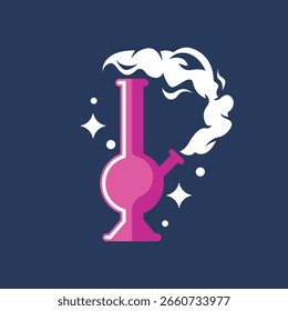 Estilo moderno del logotipo abstracto del Vector de humo