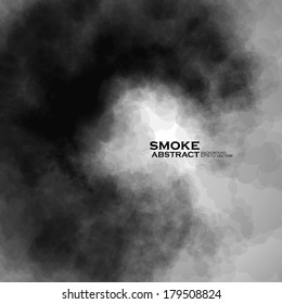 Smoke vector background. Abstract composition illustration eps10