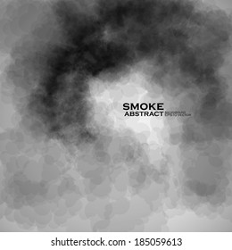Smoke vector background. Abstract composition illustration eps10