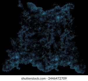 smoke vector effect. Vibrant abstract background. Retro 80's style and textures