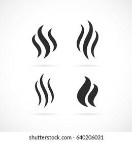 Smoke vector eps icon on white background