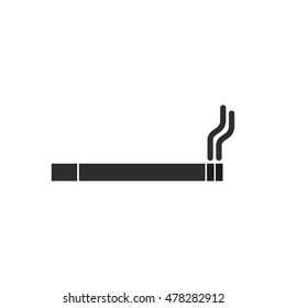Smoke vector icon. Black illustration isolated on white background for graphic and web design.