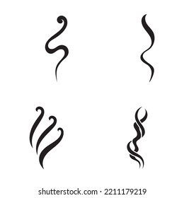 Ilustración de diseño de iconos del vector de humo
