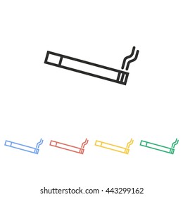 Smoke vector icon. Illustration isolated on white background for graphic and web design.