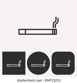 Smoke vector icon. Illustration isolated for graphic and web design.