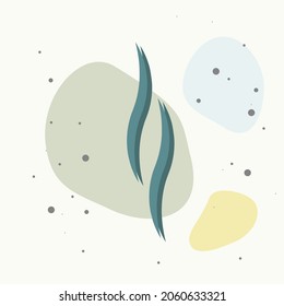 Smoke, vector icon on multicolored background. Layers grouped for easy editing illustration. For your design.