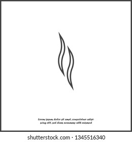 Smoke vector icon on white isolated background. Layers grouped for easy editing illustration. For your design.
