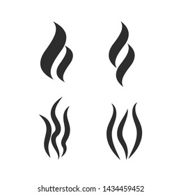 Smoke vector icon. Smoke shape vector sign