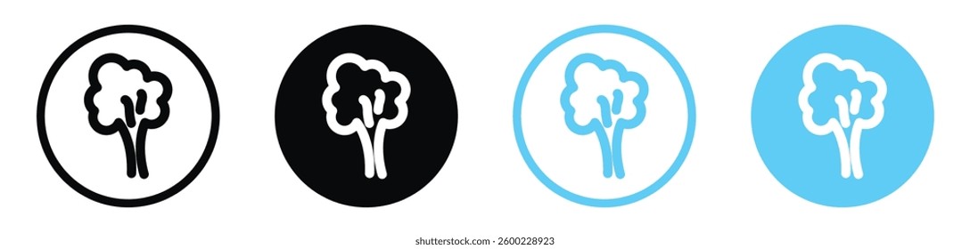 Smoke vector icons in black and blue colors