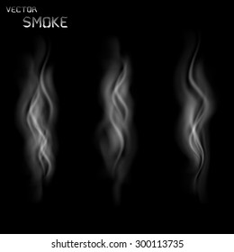 Smoke. Vector illustration.