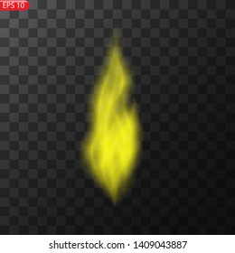 Smoke vector illustration on transparent background. Realistic smoke isolated. Vector smoke or vapor from electronic cigarettes