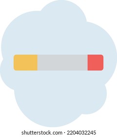 smoke Vector illustration on a transparent background. Premium quality symmbols. Line Color vector icons for concept and graphic design. 
