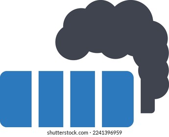 smoke Vector illustration on a transparent background. Premium quality symmbols. Glyphs vector icons for concept and graphic design.