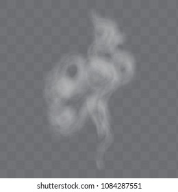 Smoke Vector Texture On Transparent Background Stock Vector (Royalty ...