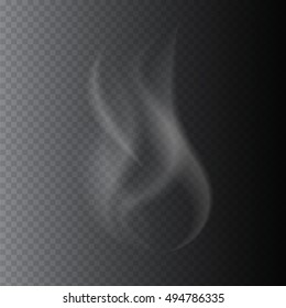 Smoke vectors on transparent background.