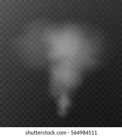 Smoke vectors on transparent background.