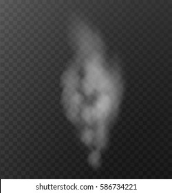 Smoke vectors on transparent background.