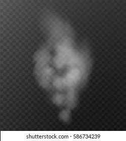 Smoke vectors on transparent background.