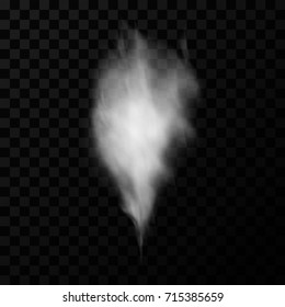 Smoke vectors on transparent background. Vector Illustration