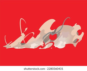 Illustration der Rauchwolke-Vektorgrafik isoliert , Stockillustration
