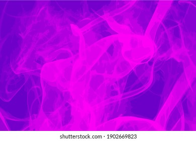 Smoke Vibrant Purple paint pattern backdrop. Chaotic brushstrokes painting. Images good use for background, wallpaper, invitation, art of box