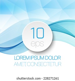 Smoke wave background. Vector illustration