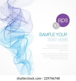 Smoke wave background. Vector illustration